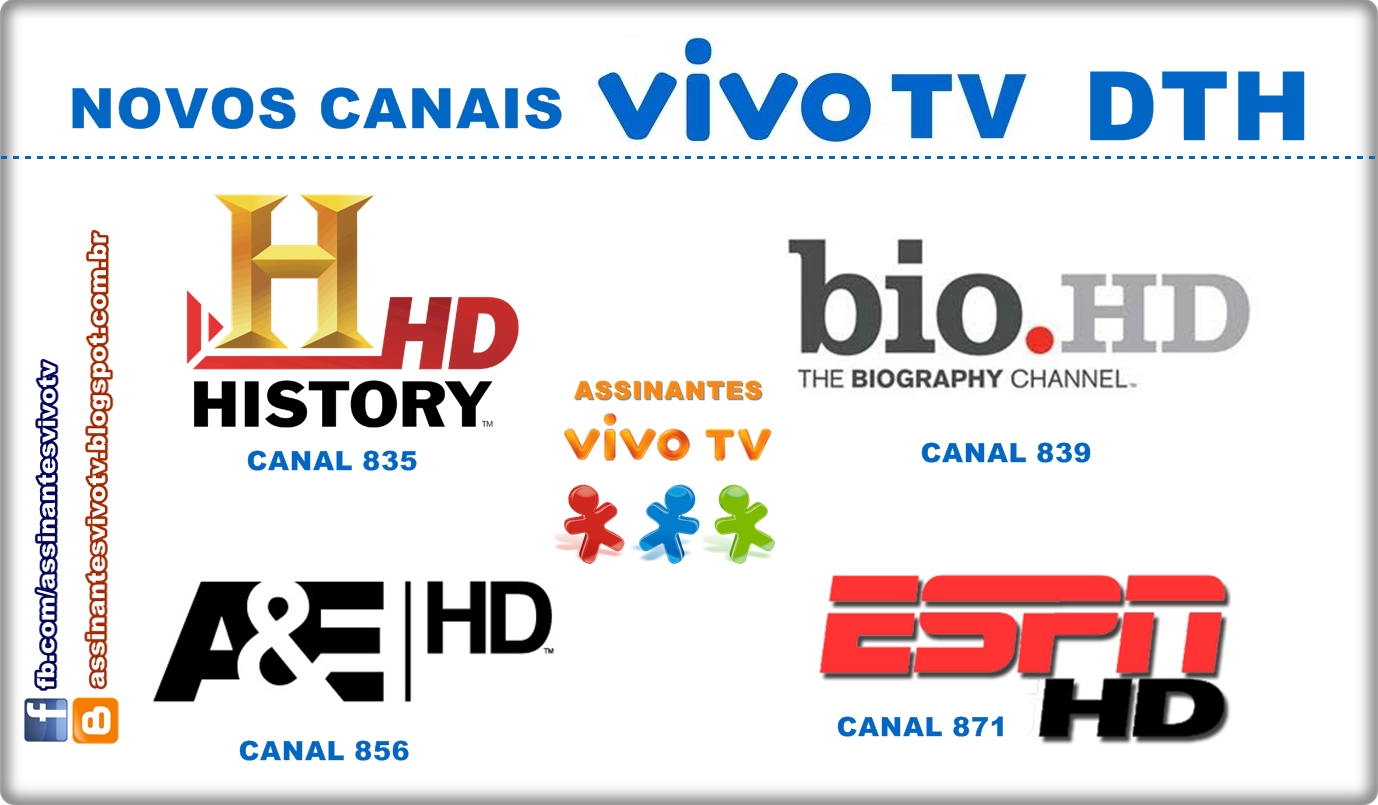 novos canais hd vivo tv